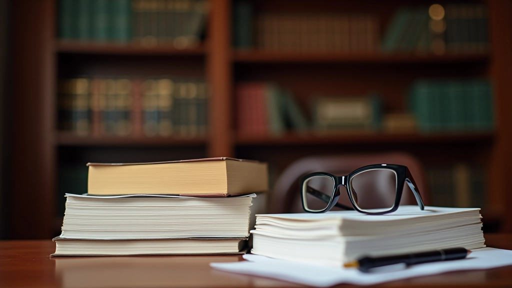 Documentos de trabalho e legislação laboral portuguesa dispostos na secretária